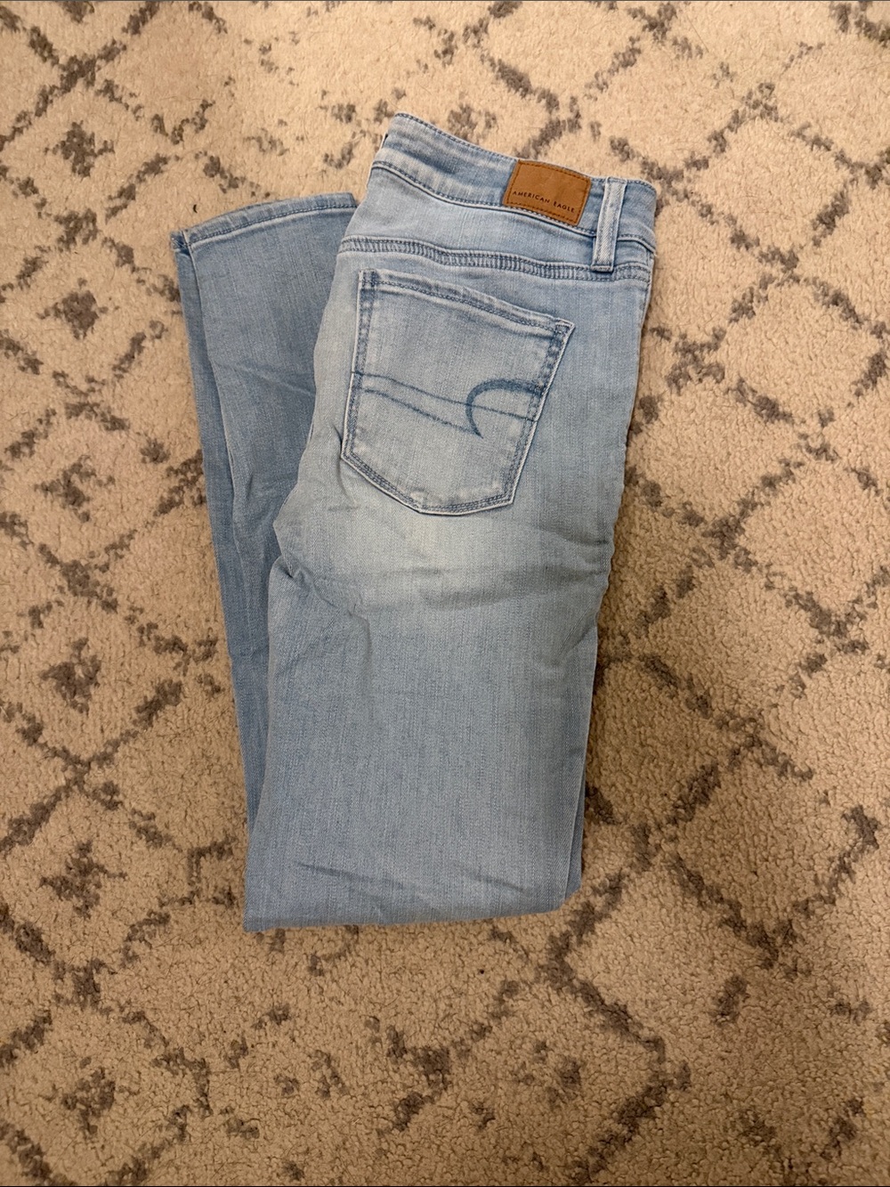 American Eagle Outfitters Light Blue Slim Straight Jeans
